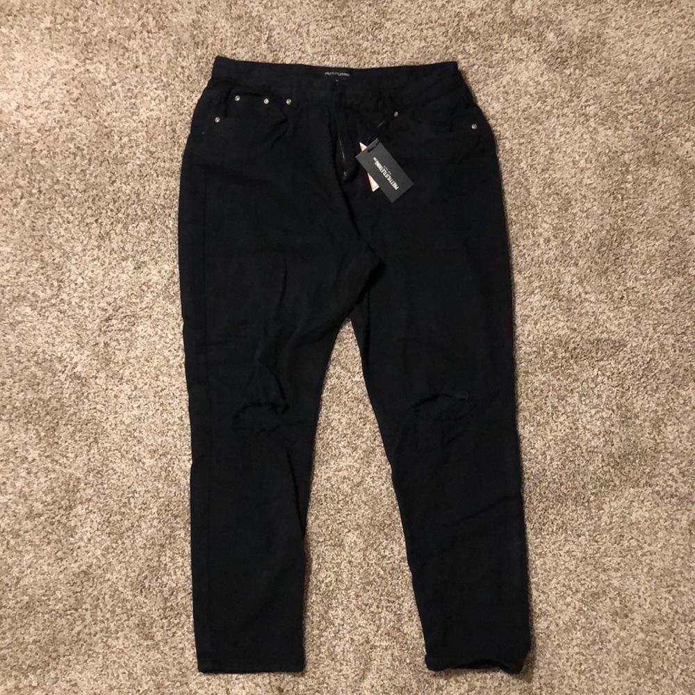 PLT Black Mom Jeans